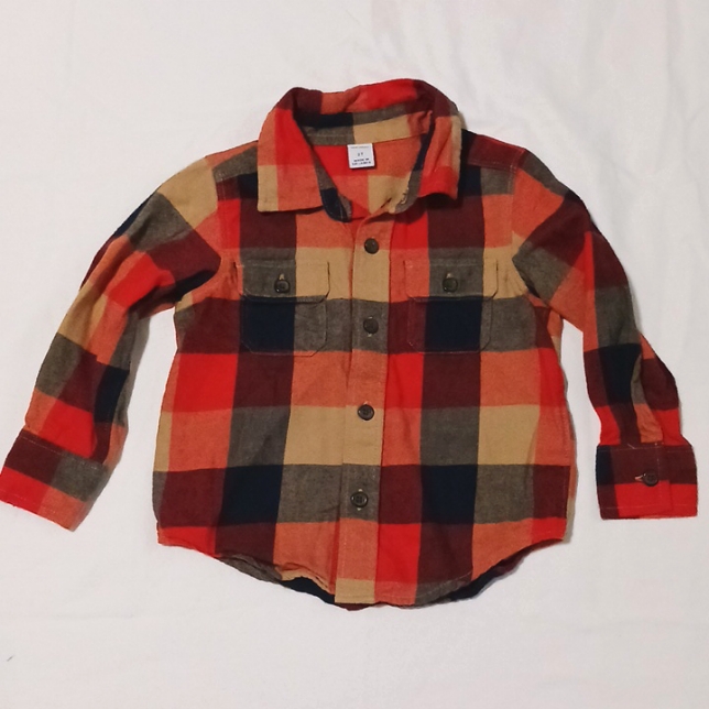 Fall Plaid Button Down 2t